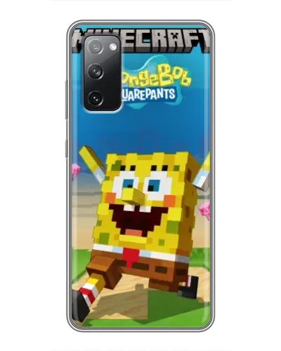 Чехол для Samsung Galaxy S20 FE с картинкой «Губка Боб Minecraft» Чехол для Samsung Galaxy S20 FE с картинкой «Губка Боб Minecraft»