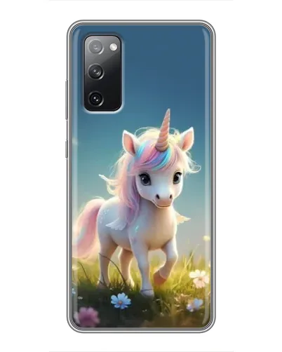 Чехол для Samsung Galaxy S20 FE с картинкой «Единорог на поляне»