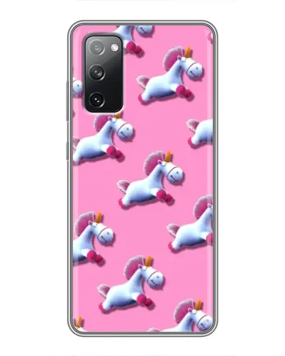 Чехол для Samsung Galaxy S20 FE с картинкой «Единороги на розовом»