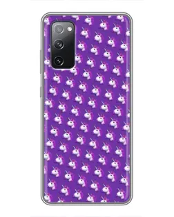Чехол для Samsung Galaxy S20 FE с картинкой «Единороги на фиолетовом»