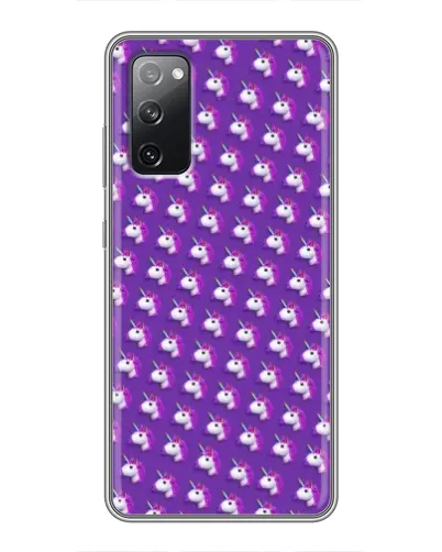 Чехол для Samsung Galaxy S20 FE с картинкой «Единороги на фиолетовом»