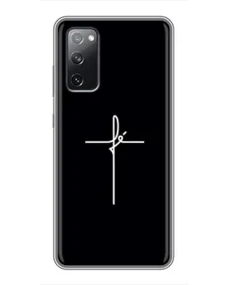Чехол для Samsung Galaxy S20 FE с картинкой «Тонкий крест» Чехол для Samsung Galaxy S20 FE с картинкой «Тонкий крест»