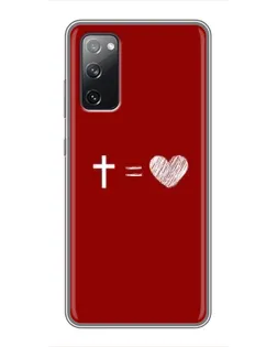 Чехол для Samsung Galaxy S20 FE с картинкой «Уравнение любви» Чехол для Samsung Galaxy S20 FE с картинкой «Уравнение любви»
