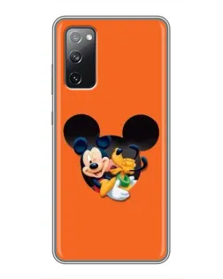 Чохол для Samsung Galaxy S20 FE з картинкою «Серце Міккі Мінні»