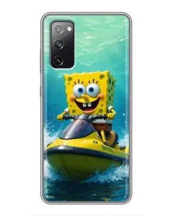 Чохол для Samsung Galaxy S20 FE з картинкою «Спанч Боб на гідроциклі» Чохол для Samsung Galaxy S20 FE з картинкою «Спанч Боб на гідроциклі»
