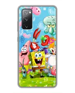Чехол для Samsung Galaxy S20 FE с картинкой «Губка Боб и друзья» Чехол для Samsung Galaxy S20 FE с картинкой «Губка Боб и друзья»