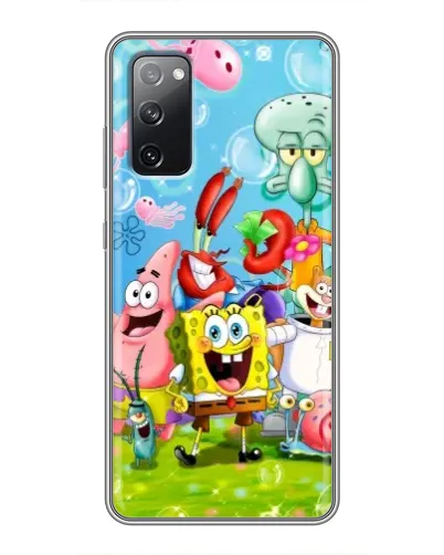 Чехол для Samsung Galaxy S20 FE с картинкой «Губка Боб и друзья» Чехол для Samsung Galaxy S20 FE с картинкой «Губка Боб и друзья»