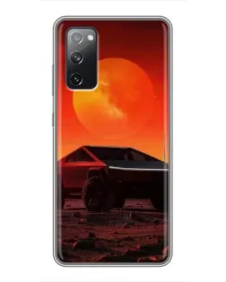 Чохол для Samsung Galaxy S20 FE з картинкою «Cybertruck на Марсі»