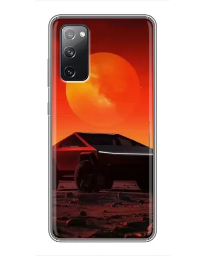 Чехол для Samsung Galaxy S20 FE с картинкой «Cybertruck на Марсе»