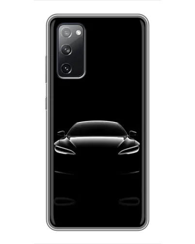 Чехол для Samsung Galaxy S20 FE с картинкой «Силуэт Tesla Night»