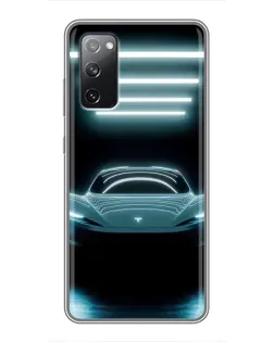 Чохол для Samsung Galaxy S20 FE з картинкою «Tesla в неоні»
