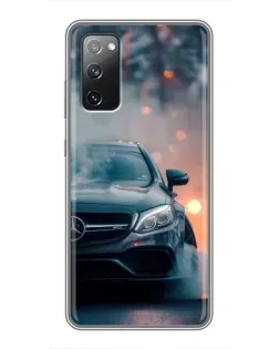 Чехол для Samsung Galaxy S20 FE с картинкой «Mercedes — ночной город» Чехол для Samsung Galaxy S20 FE с картинкой «Mercedes — ночной город»