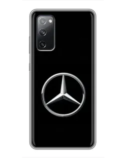 Чехол для Samsung Galaxy S20 FE с картинкой «Mercedes классический лого»