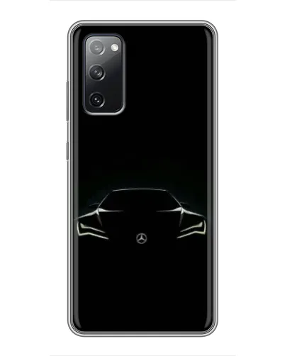 Чехол для Samsung Galaxy S20 FE с картинкой «Mercedes — силуэт авто» Чехол для Samsung Galaxy S20 FE с картинкой «Mercedes — силуэт авто»