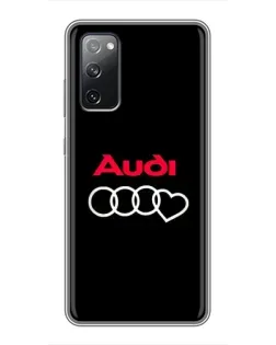 Чохол для Samsung Galaxy S20 FE з картинкою «Логотип Audi Heart»