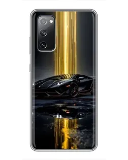 Чехол для Samsung Galaxy S20 FE с картинкой «Ночной Lamborghini драйв»