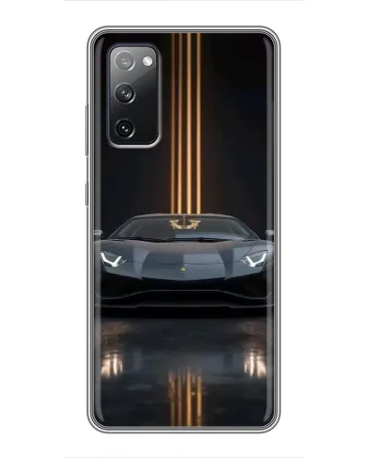 Чехол для Samsung Galaxy S20 FE с картинкой «Lamborghini золотые линии» Чехол для Samsung Galaxy S20 FE с картинкой «Lamborghini золотые линии»