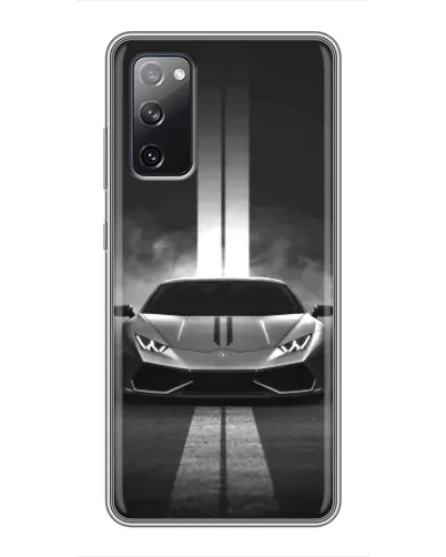 Чехол для Samsung Galaxy S20 FE с картинкой «Lamborghini симметрия дорог» Чехол для Samsung Galaxy S20 FE с картинкой «Lamborghini симметрия дорог»