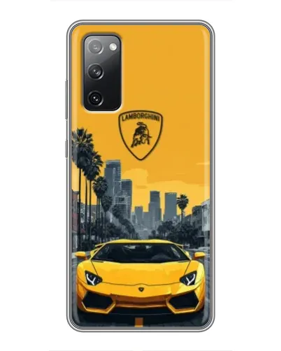 Чехол для Samsung Galaxy S20 FE с картинкой «Желтый Lamborghini город» Чехол для Samsung Galaxy S20 FE с картинкой «Желтый Lamborghini город»