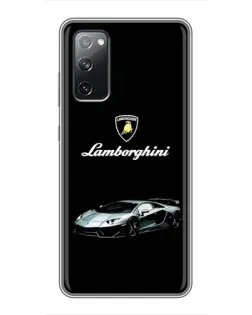 Чехол для Samsung Galaxy S20 FE с картинкой «Логотип Lamborghini классика»