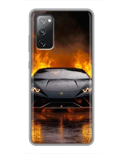 Чехол для Samsung Galaxy S20 FE с картинкой «Lamborghini в огне» Чехол для Samsung Galaxy S20 FE с картинкой «Lamborghini в огне»