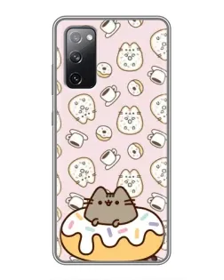 Чехол для Samsung Galaxy S20 FE с картинкой «Пушин на пончике»