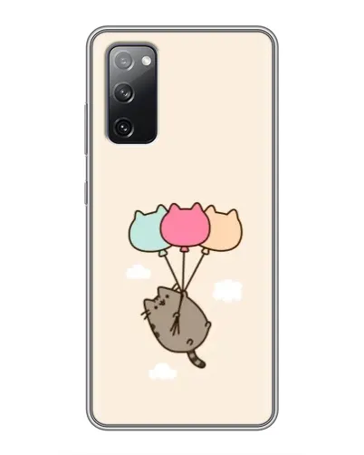 Чехол для Samsung Galaxy S20 FE с картинкой «Пушин на шариках»