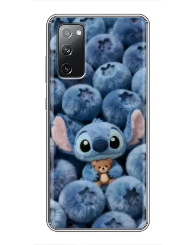 Чехол для Samsung Galaxy S20 FE с картинкой «Стич и голубика» Чехол для Samsung Galaxy S20 FE с картинкой «Стич и голубика»