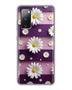 Чехол для Samsung Galaxy S20 FE с картинкой «Ромашки на фиолетовом» Чехол для Samsung Galaxy S20 FE с картинкой «Ромашки на фиолетовом»