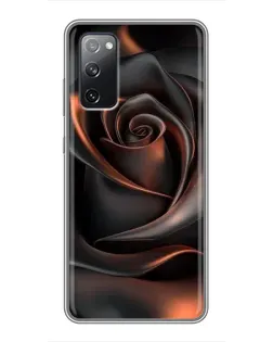 Чехол для Samsung Galaxy S20 FE с картинкой «Шелковая черная роза» Чехол для Samsung Galaxy S20 FE с картинкой «Шелковая черная роза»