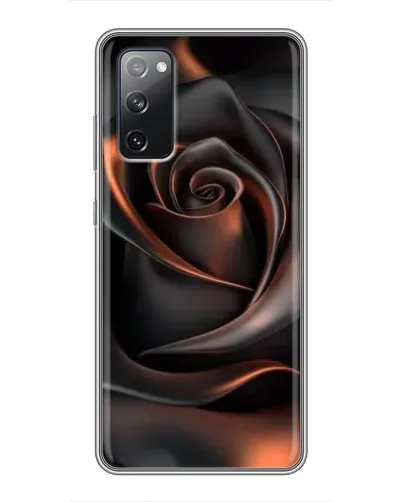 Чехол для Samsung Galaxy S20 FE с картинкой «Шелковая черная роза»