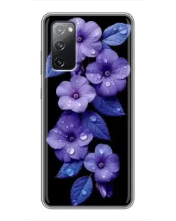 Чохол для Samsung Galaxy S20 FE з картинкою «Фіолетові квіти з росою» Чохол для Samsung Galaxy S20 FE з картинкою «Фіолетові квіти з росою»