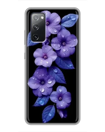 Чехол для Samsung Galaxy S20 FE с картинкой «Фиолетовые цветы с росою»