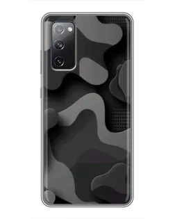 Чехол для Samsung Galaxy S20 FE с картинкой «Темный абстрактный камуфляж» Чехол для Samsung Galaxy S20 FE с картинкой «Темный абстрактный камуфляж»