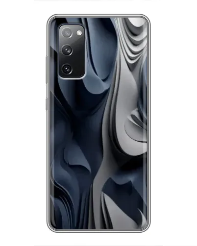 Чехол для Samsung Galaxy S20 FE с картинкой «Объемные синие складки» Чехол для Samsung Galaxy S20 FE с картинкой «Объемные синие складки»