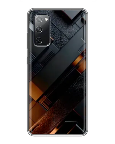 Чехол для Samsung Galaxy S20 FE с картинкой «Черные геометрические блоки» Чехол для Samsung Galaxy S20 FE с картинкой «Черные геометрические блоки»