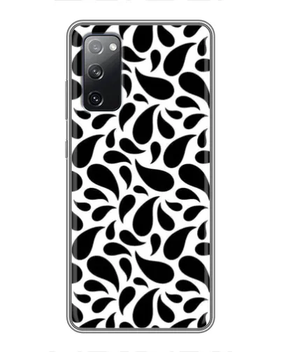 Чехол для Samsung Galaxy S20 FE с картинкой «Контрастные черные капли» Чехол для Samsung Galaxy S20 FE с картинкой «Контрастные черные капли»