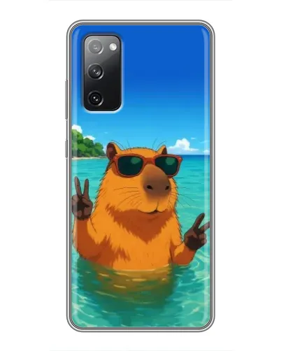 Чехол для Samsung Galaxy S20 FE с картинкой «Морская капибара» Чехол для Samsung Galaxy S20 FE с картинкой «Морская капибара»