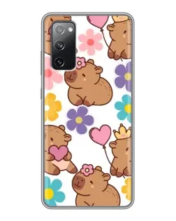 Чохол для Samsung Galaxy S20 FE з картинкою «Квітковий паттерн капібар» Чохол для Samsung Galaxy S20 FE з картинкою «Квітковий паттерн капібар»