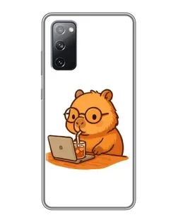 Чохол для Samsung Galaxy S20 FE з картинкою «Капібара з ноутбуком» Чохол для Samsung Galaxy S20 FE з картинкою «Капібара з ноутбуком»