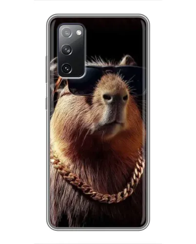 Чехол для Samsung Galaxy S20 FE с картинкой «Капибара золотая цепь» Чехол для Samsung Galaxy S20 FE с картинкой «Капибара золотая цепь»