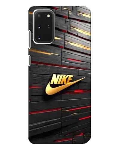 Чехол для Samsung Galaxy S20 Plus с картинкой «Золотой Nike на металле»