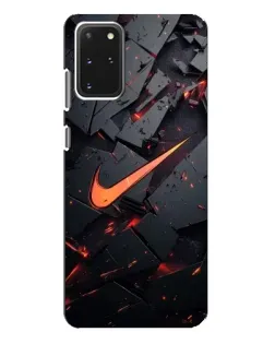 Чехол для Samsung Galaxy S20 Plus с картинкой «Nike — эффект разломов»