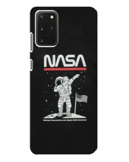Чехол для Samsung Galaxy S20 Plus с картинкой «NASA — шагаем по Луне»