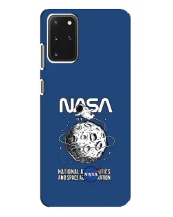 Чехол для Samsung Galaxy S20 Plus с картинкой «NASA — лунная миссия»