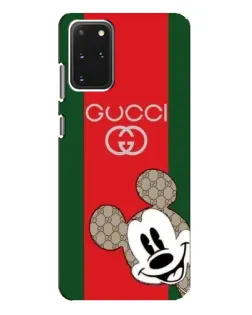 Чехол для Samsung Galaxy S20 Plus с картинкой «Gucci — полосы и Микки» Чехол для Samsung Galaxy S20 Plus с картинкой «Gucci — полосы и Микки»
