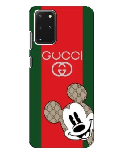 Чехол для Samsung Galaxy S20 Plus с картинкой «Gucci — полосы и Микки»