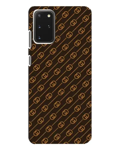 Чехол для Samsung Galaxy S20 Plus с картинкой «Gucci — золотые диагонали»