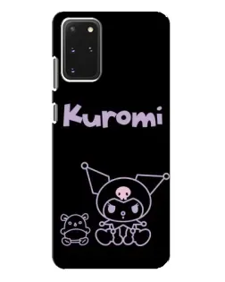 Чехол для Samsung Galaxy S20 Plus с картинкой «Kuromi — черный минимализм» Чехол для Samsung Galaxy S20 Plus с картинкой «Kuromi — черный минимализм»