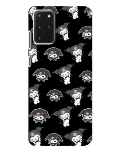 Чехол для Samsung Galaxy S20 Plus с картинкой «Черный паттерн Kuromi» Чехол для Samsung Galaxy S20 Plus с картинкой «Черный паттерн Kuromi»